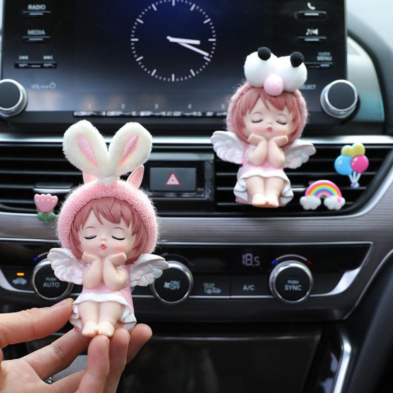 Niedlicher Anne Dekorativer Auto-Duftclip für Lüftungsschlitz Langanhaltende Aromatherapie für Autoinnenraum Auto-Klimaanlagen-Duftchip Auto-Ornament