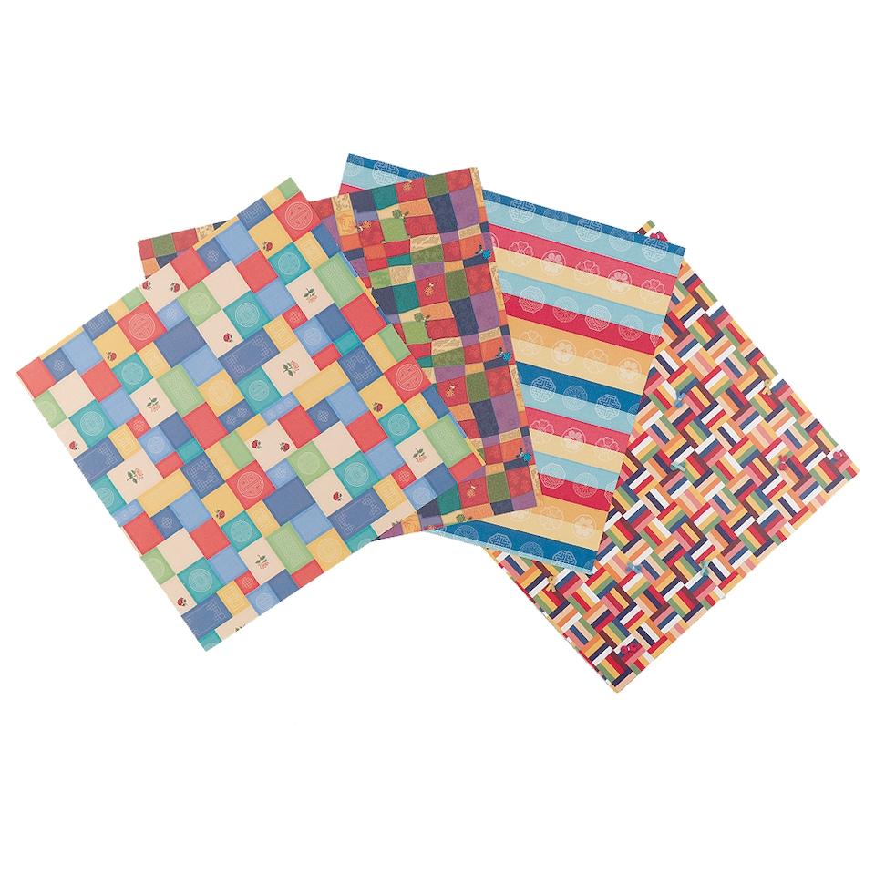 Traditional Double-Sided Colored Paper 2, 100 sheets