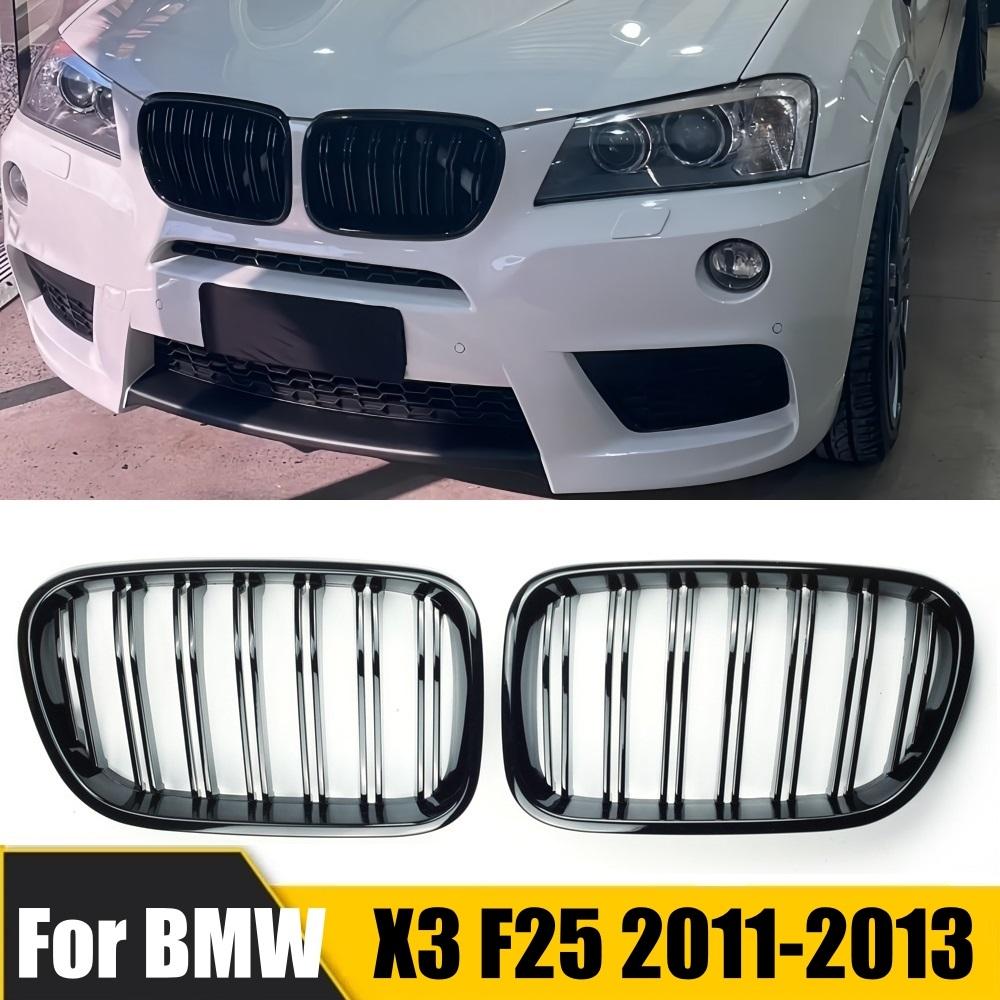 Pulleco 2pc Racing Grill Gloss Black Car Front Bumper Grilles For BMW X3 F25 2011-2013 Kidney Grille New Accessories Replacement