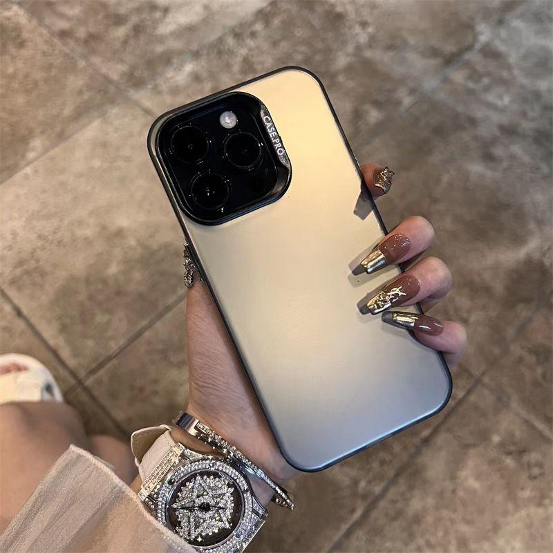 Luxusní matné pouzdro na telefon pro iPhone 11 12 13 14 15 Pro Max Plus X Xs Max XR nárazuvzdorný kryt pouzdra na nárazník