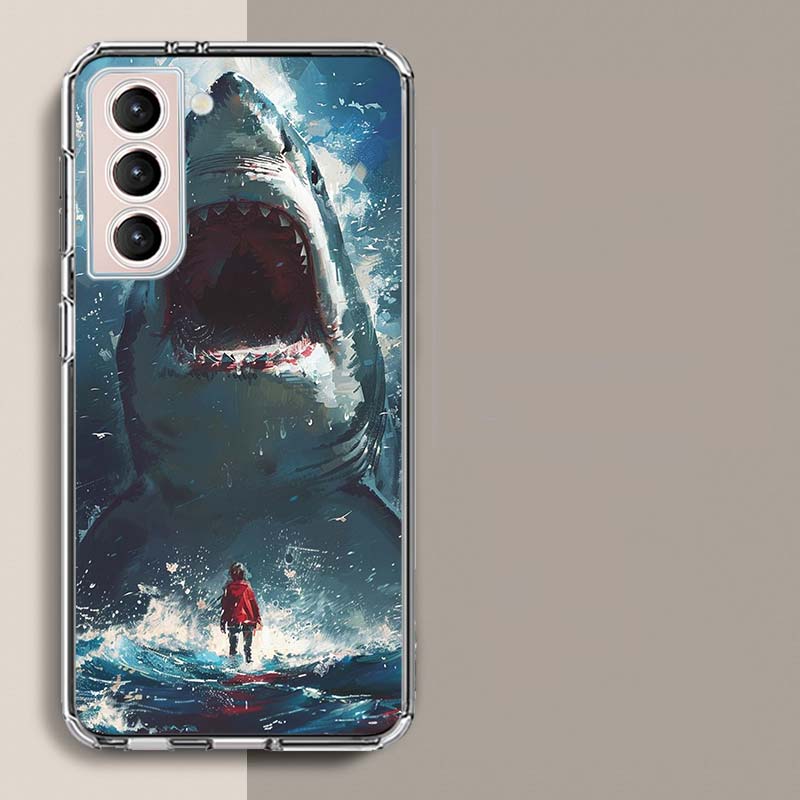 The Mouth of the Deep Sea Evil Shark Phone Case For Samsung A16 A26 A36 A56 A17 A15 A25 A35 A55 A14 A24 A34 A54 A04S A05S Galaxy