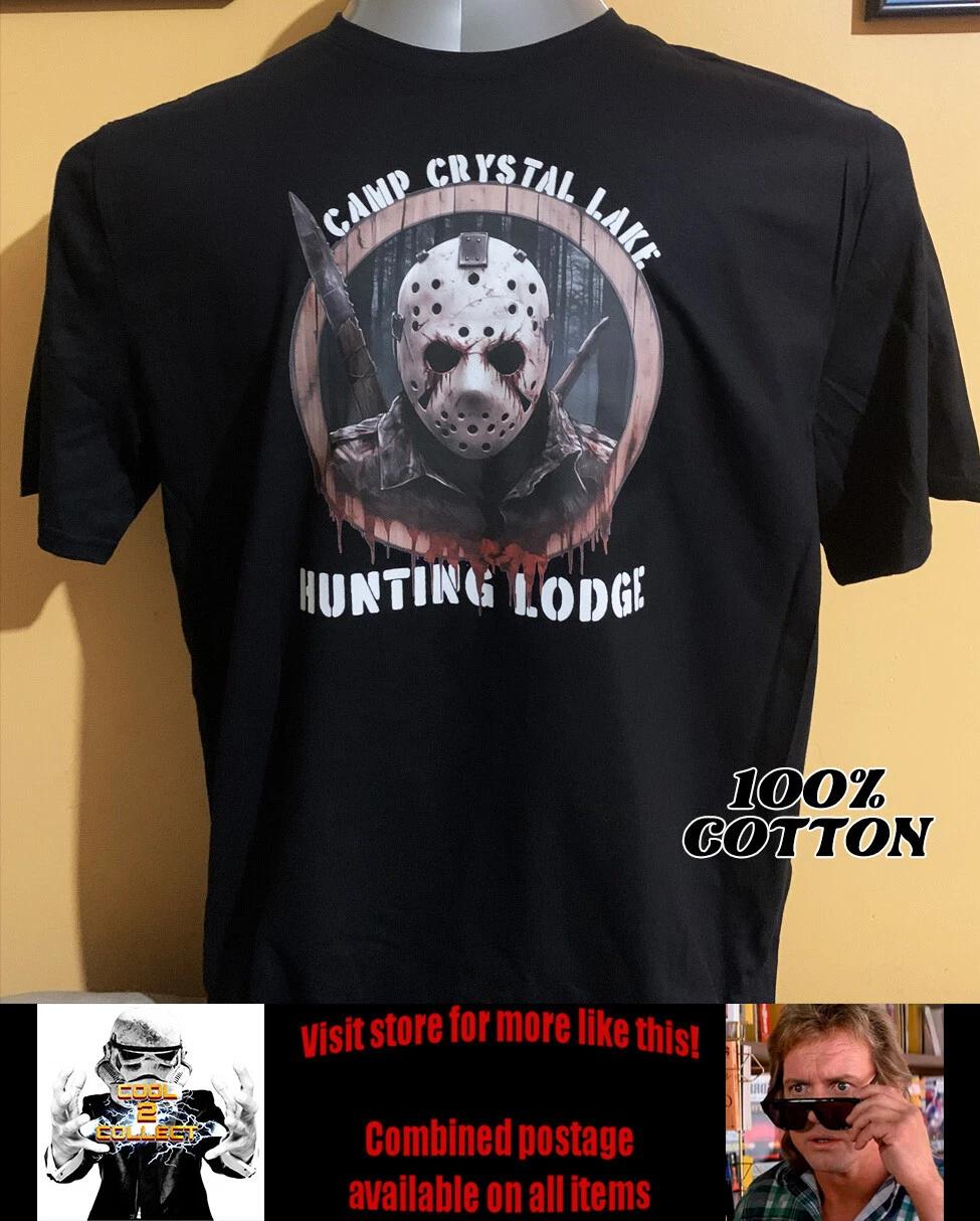 Cool Retro Movie Shirt - Friday the 13th - Jason Voorhees Hunting Lodge S