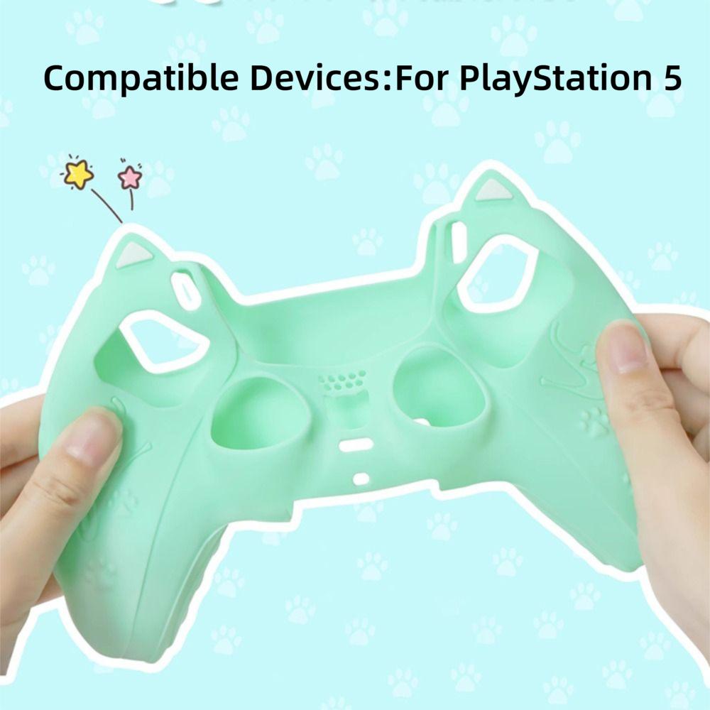 With Thumb Grip Caps Controller Case Set Silicone Protective Shell Cover Controller Skin for PS5
