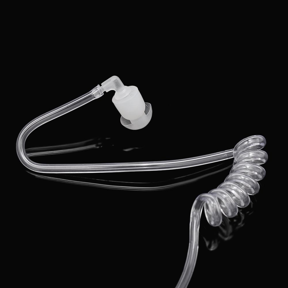 Slúchadlá Walkie Talkie 2-pinové Diskrétne Akustické Trubicové Slúchadlo s Veľkým Mikrofónom PTT pre Dvojpásmové Rádio Motorola Walkie K Plug