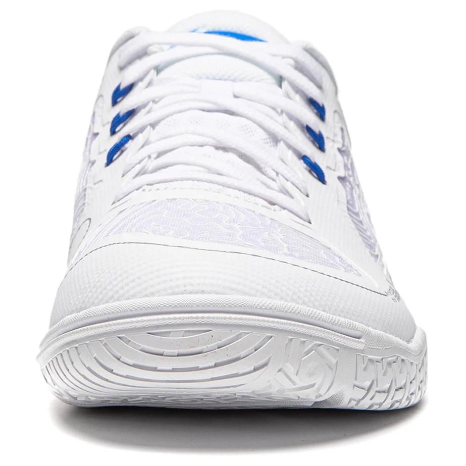 Li Ning Qilin 3.0 Comfortable Versatile Shock Absorbing Durable Low Top Professional Table Tennis Shoes Unisex Shoes White Blue APPU029-1