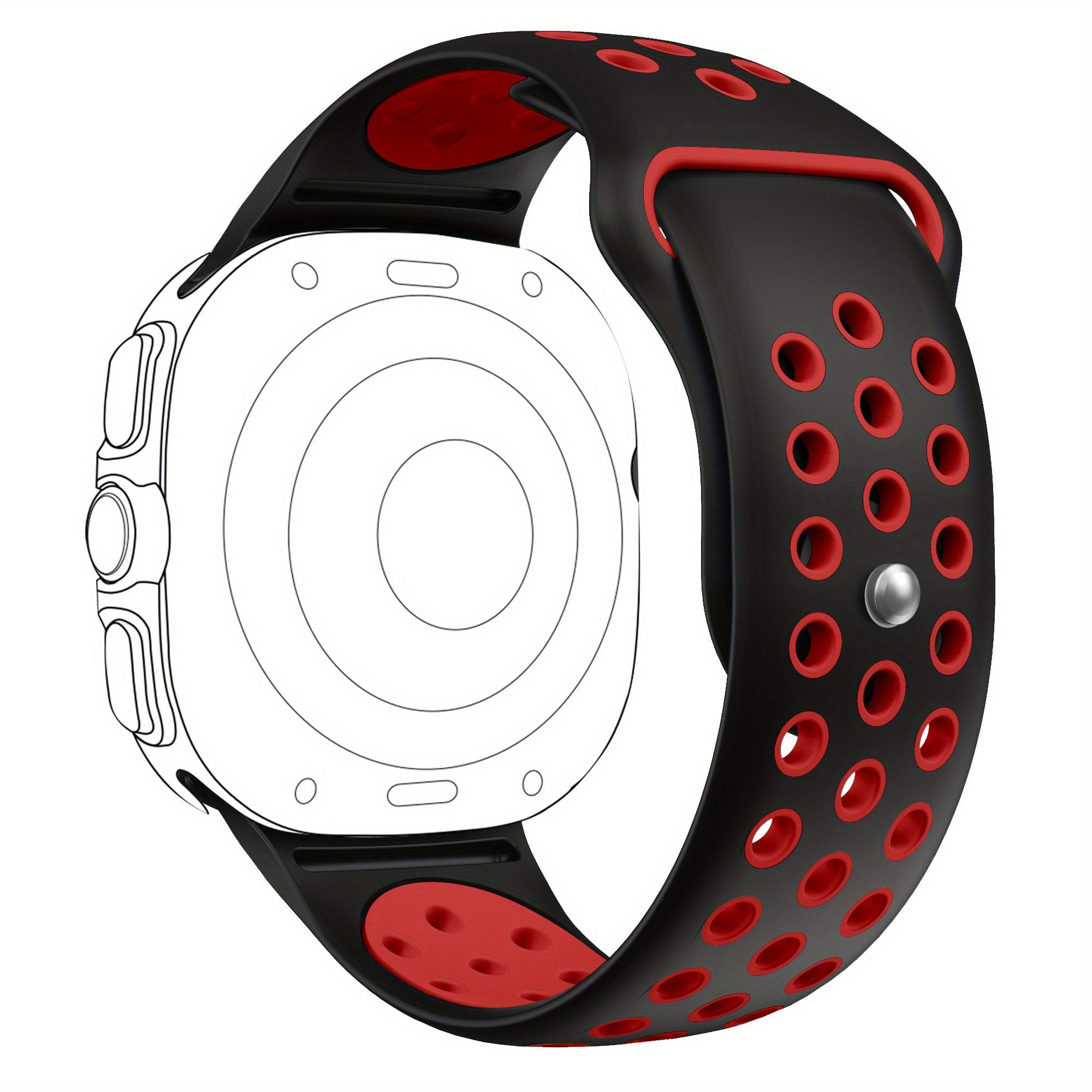 

Двухцветный силиконовый ремешок для Samsung Watch Ultra 47 мм, мягкий, дышащий, предотвращающий потерю, эластичный, устойчивый к разрывам, легко моющийся, унисекс Watch Ultra 47mm