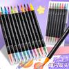 48/6Colors Double-headed Glitter Acrylic Markers Paint Pens Sparkly and Shiny for Rock Painting Stone Ceramic Glass Wood Fabric