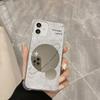 Mirror Phone Cover Anti -Falling Phone Case Silicone Female Makeup Planet For Iphone 11 /12 /13 /14 7 /8 Plus Xs Xr Case