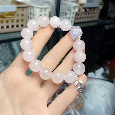 Rose Quartz Wheat Ear Bracelet - Simple & Sweet Women's Jewelry