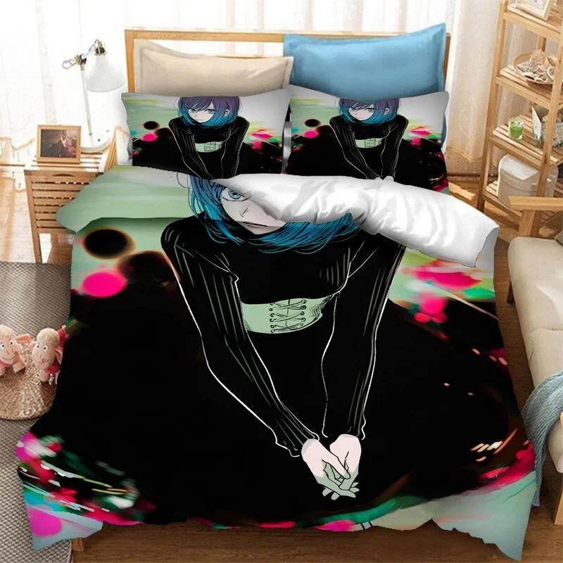 Anime Oshi No Ko 3D Printing Bedding Set Duvet Covers Pillowcases 2/3 Piece Comforter Bedding Sets Bedclothes Bed Home Textiles