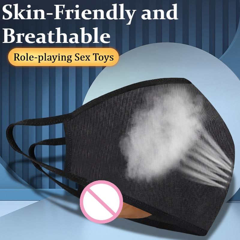 Dildo Oral Plug BDSM Outdoor Sex Toys Accessories Women's SM Props Wearing Mouth Gag with Mask Juguetes Sexuales Adult Toys 18+