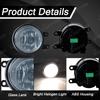 For Toyota Prius C Aqua 2015 2016 2017 Car Fog Lamp Assembly LED Halogen Front Bumper Fog Light With Cover Wires Switch Harness