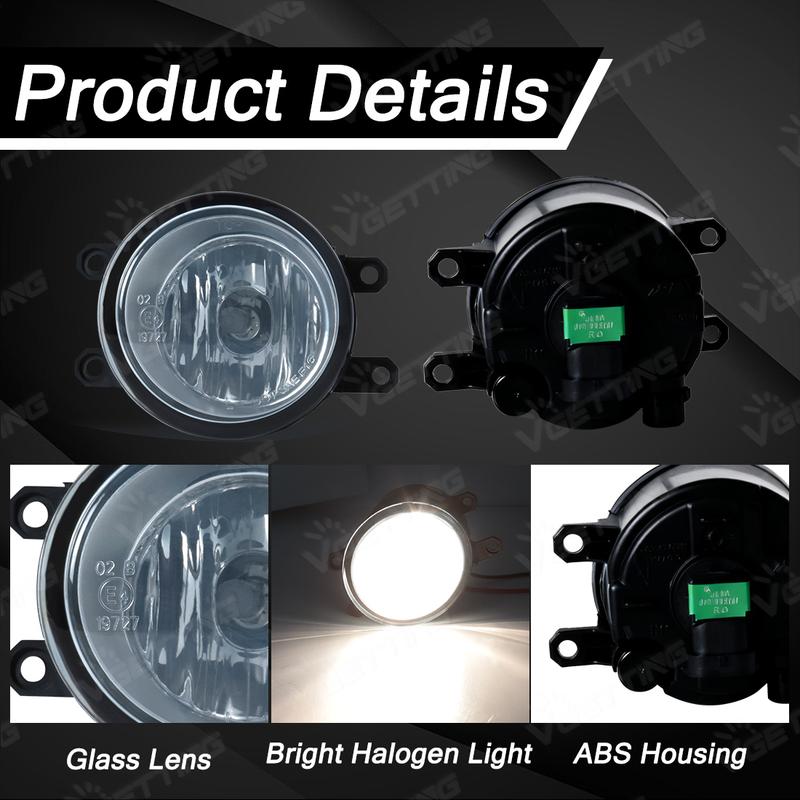 For Toyota Prius C Aqua 2015 2016 2017 Car Fog Lamp Assembly LED Halogen Front Bumper Fog Light With Cover Wires Switch Harness