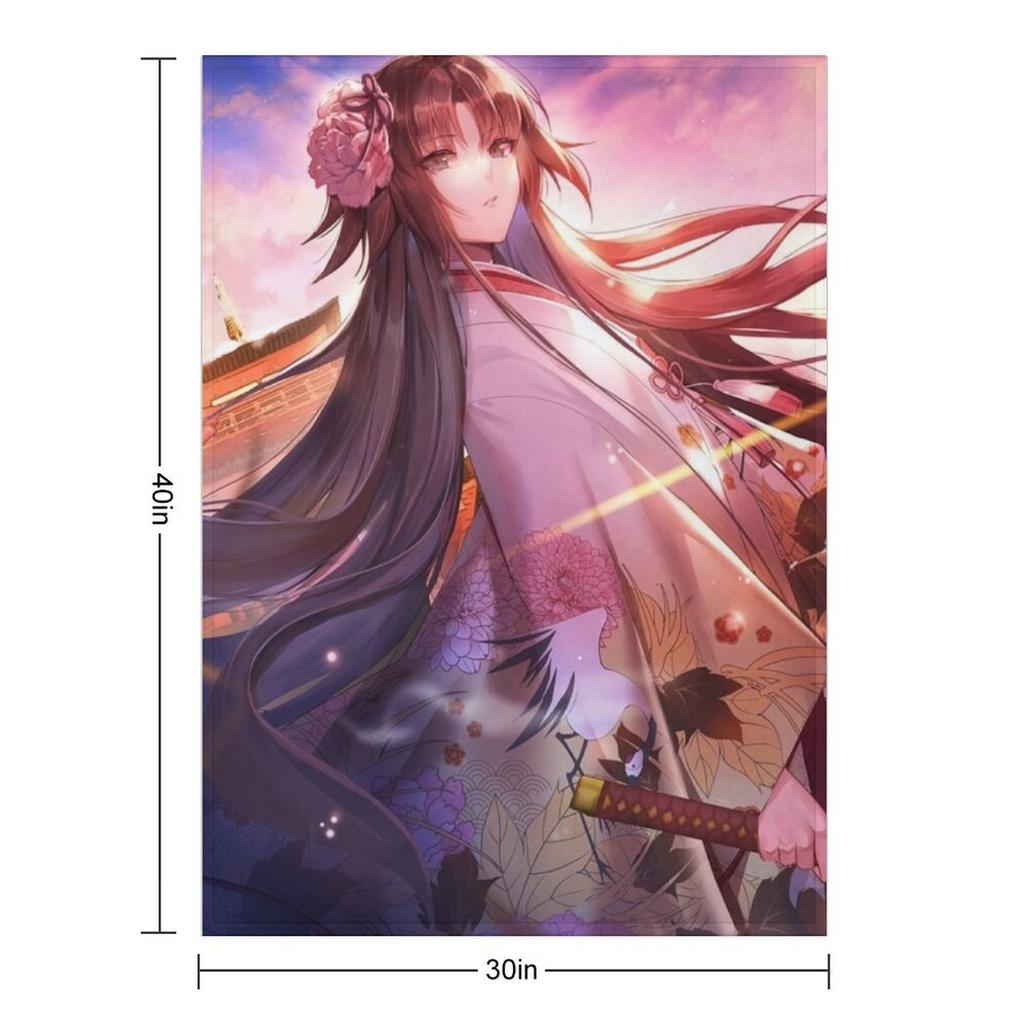 Ryougi Shiki Throw Blanket Luxury Brand Bed Plaid Cute Plaid Wednesday Blankets