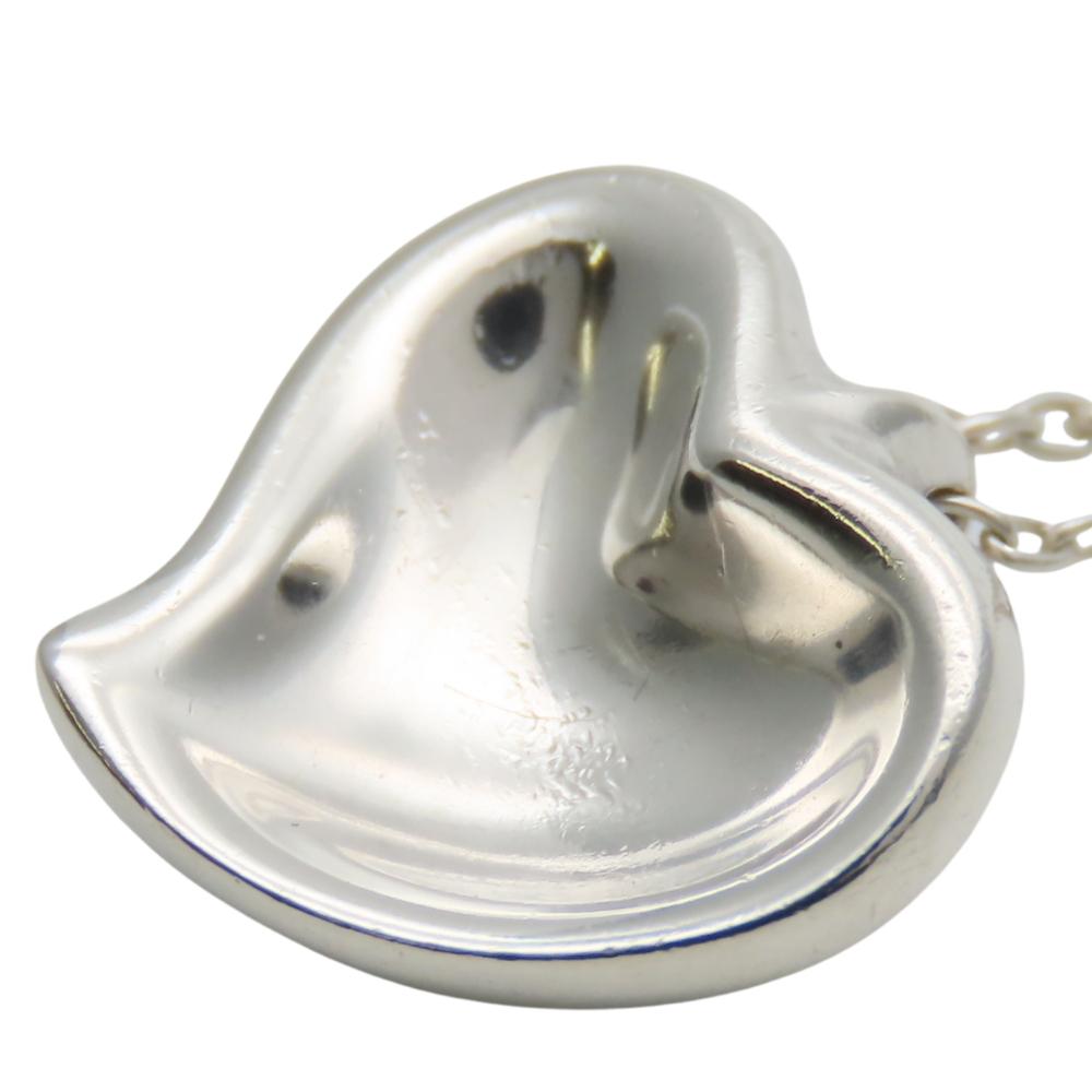Used TIFFANY&Co. Necklace Curved Heart Silver925 4.0g Silver El Saperetti