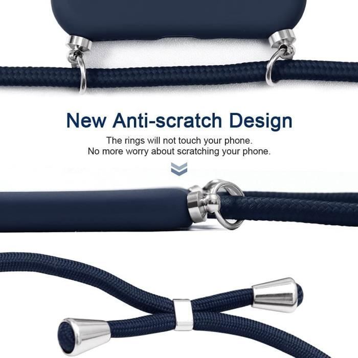 Protective Case - E.F.CONNECTION - for iPhone 12 Pro - Flexible - Navy Blue - Shockproof