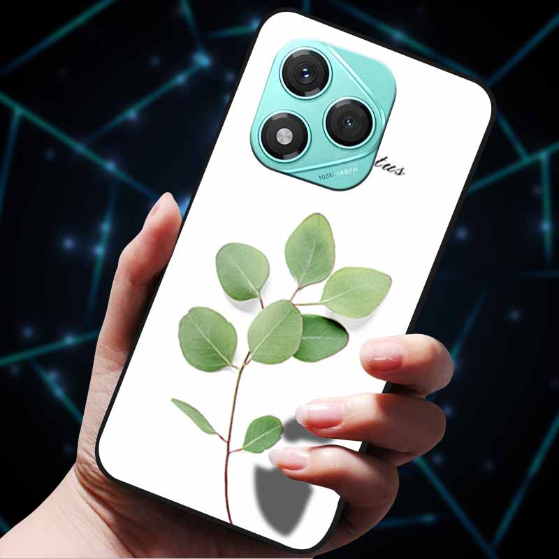 

For Honor 400 Lite Case Soft Silicone Bumper 3D Flowers Emboss Phone Cases for Honor400 pro 300 Ultra Honor300 pro Back Covers Honor 400 Lite серебряный