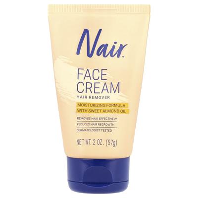 Crème dépilatoire pour le visage, 2 oz (57g)