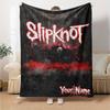 Name Individuell Slipknot Print Flanelldecke Hohe Qualität Warm Bequem Decke für Alle Jahreszeiten Perfekt für Geschenke Heimdekoration