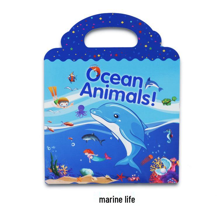 Cross-Border DIY Children's Sticker Activity Book - Early Education & Focus Training with Removable, Reusable Stickers
