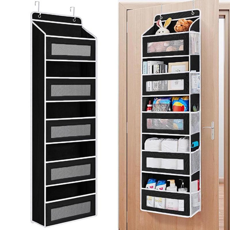 Wall-Mounted Multi-Layer Foldable Shoe and Sundry Storage Bag