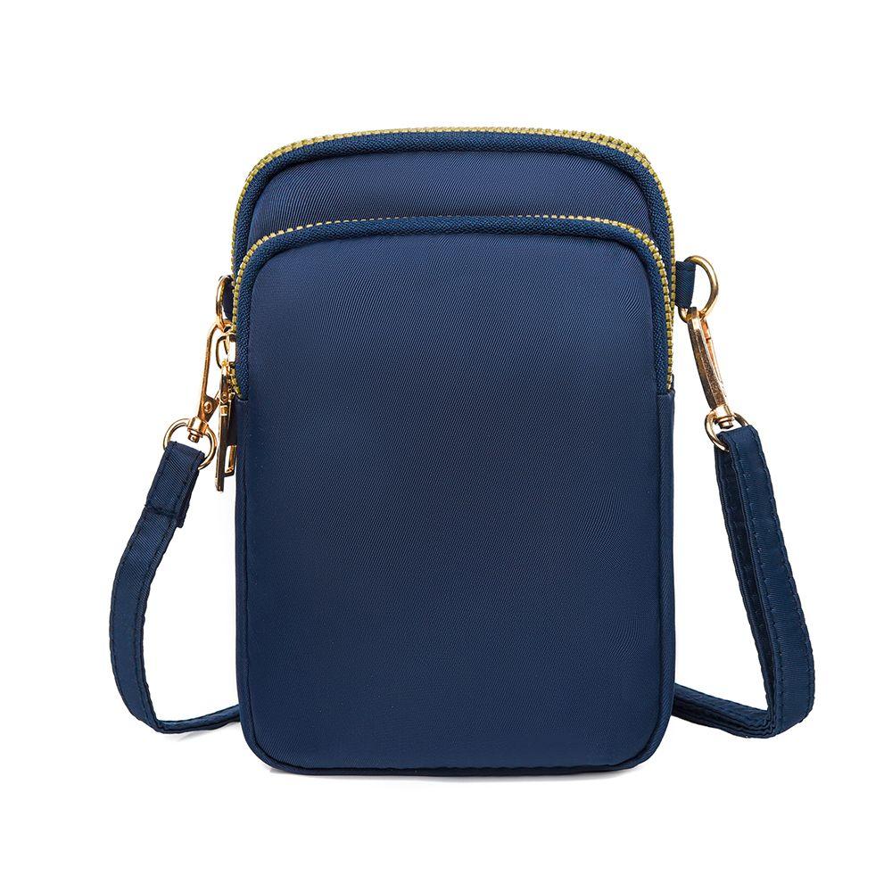 Bolsa para Celular Bolsa Transversal Feminina Mini Bolsa de Lona Versátil Estilo Vertical Ombro Único Porta-Chaves Porta-Moedas