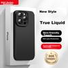 Official Liquid StateIPhone 15 Pro Max Case, Liquid Silicone Skin-Friendly Full Camera Protection Ultra-Thin Shockproof Black Cover for 15 Pro Max