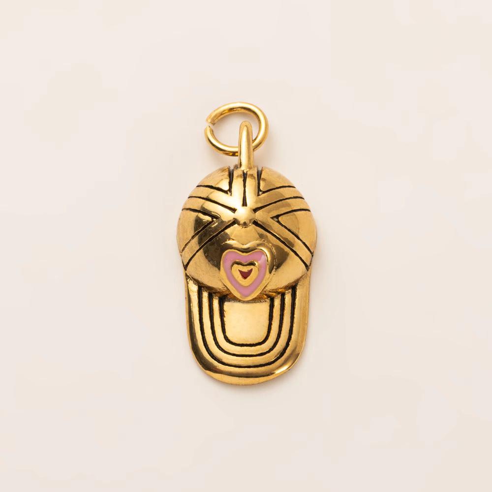 Yori 2Pcs DIY Stainless Steel Bags Guitar Pendants Accessories for Jewelry Charm Wholesale Vacuum Electroplating 18K Gold Color