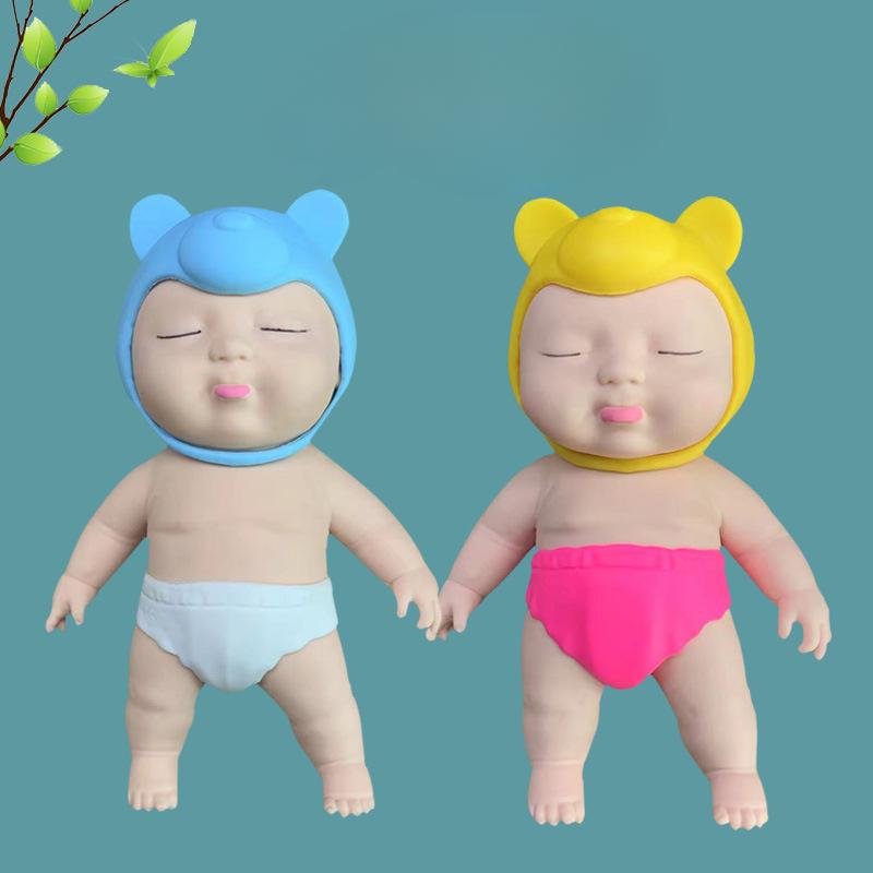Stress Relieving Tool Sand Doll Stress Relieving Toy Deformation Release Doll Face Pinching Doll Pinching Music Slow Rebound