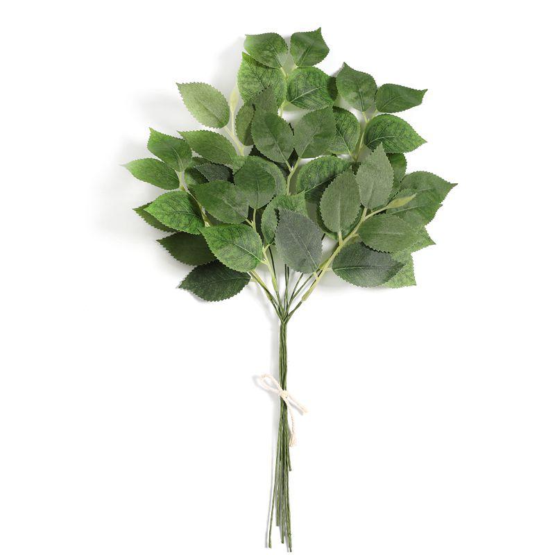 Green Artificial Leaves Plants Bouquet for Home Room Decor Garden Wedding Decoration Bridal Hand Bouquet Ornament DIY Accessory