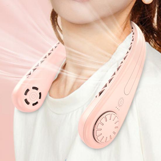 Portable Neck Fan Mini Leafless Ultra Quiet 360 Degree Cool Fans 3 Gear