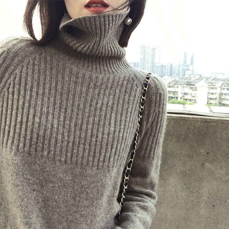 Women's Sweater Turtleneck Trending Sweater Fashion Top Autumn and Winter Korean Pullover Women's Pullover Knitwear