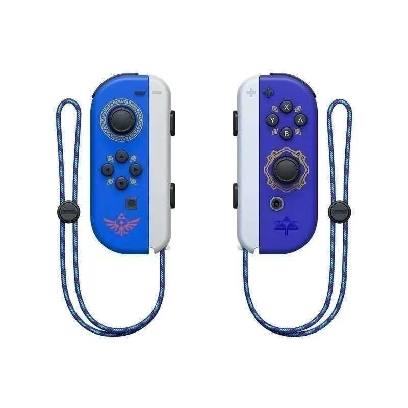 Wireless Bluetooth Joy-Con Controllers with Wake-Up Feature and Wrist Strap, Left and Right Separately for Switch