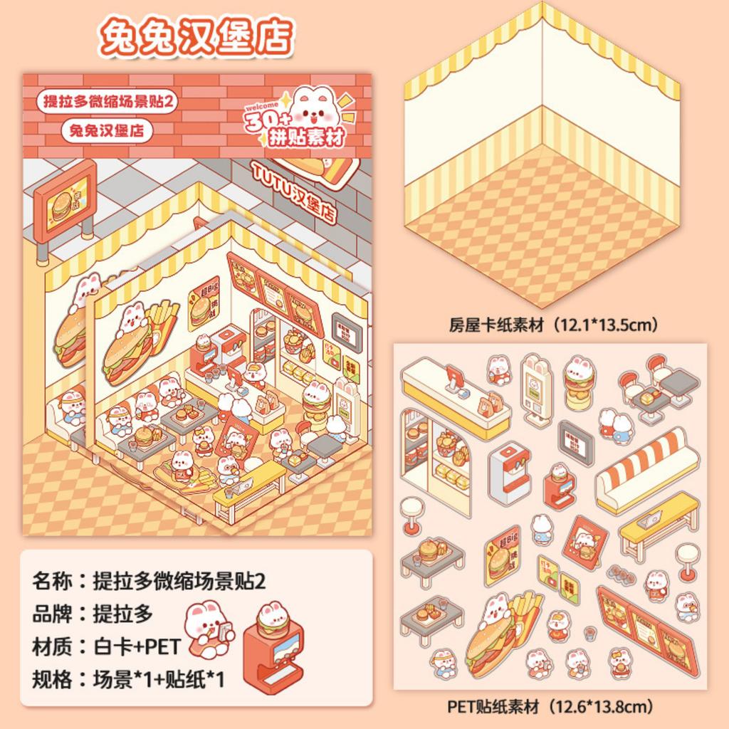 Stickers 3D Scene Stickers Scene Notebook Stickers