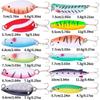 HENGJIA 1pc Verschiedene Größe Wobbler Angeln Löffel Bunte Bionic Bass Pike Fishing Tackle