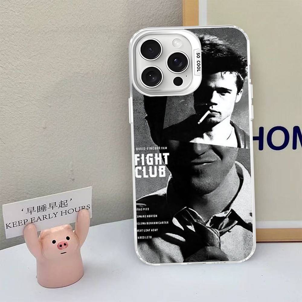 Classic Movie F-fight C-club Phone Case For IPhone 16 15 14 13 12 11 Pro Max X XR XSMAX 8 7 Plus Matte Shockproof Back Cover