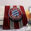 1pz Coperta in Flanella con Stampa FC Bayern Monaco, Alta qualità Confortevole per Tutte le Stagioni, Decorazione per la Casa, Calore e Comfort, Perfetta per Regali di Natale