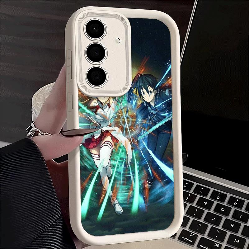 Phone Case for Samsung Galaxy S26 S25 Ultra S24 FE Sword Art Online Anime Shell S23 Plus S22 + S21 S20 5G Soft Silicone Funda
