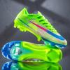 Crampons de Football Synthétique Basse Cheville Flyknit Sans Couture pour Homme avec Crampons Longs