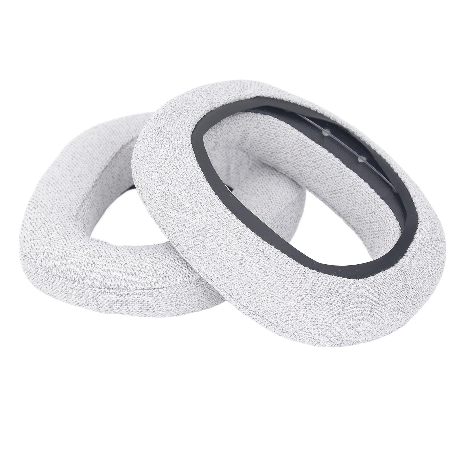 

2pcs Replacement Ear Pads Professional Noise Insulation Breathable Cotton Linen Fabric Memory Foam Soft Comfortable Ear серый