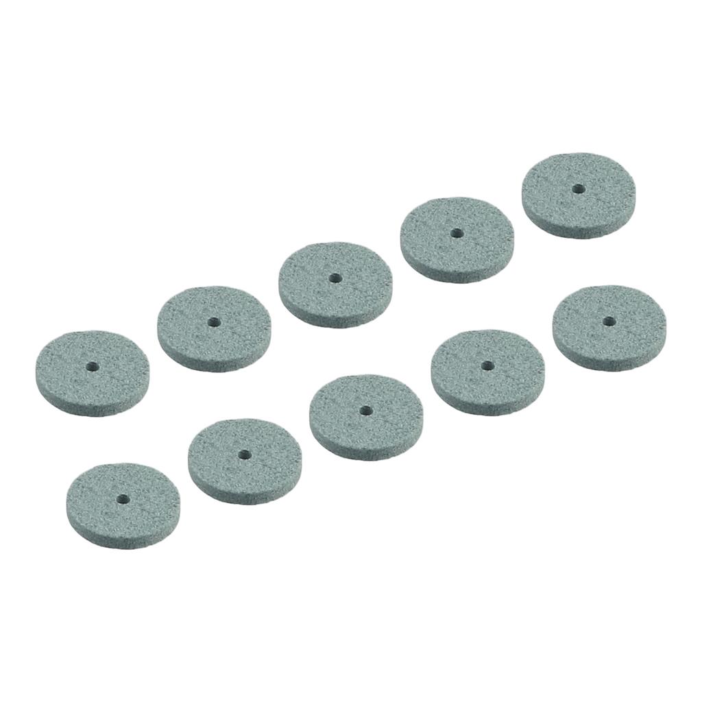 Pack of 20 Abrasive Polishing Pads 20mm for Mini Drill Grinder with 2.3mm Shaft for Metal Conditioning and Detail Work