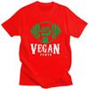 Custom Vegan Power Tshirts for Unisex Short Sleeves T Shirt Cool Powered By Plants T-shirts Pure Cotton Tee Gift