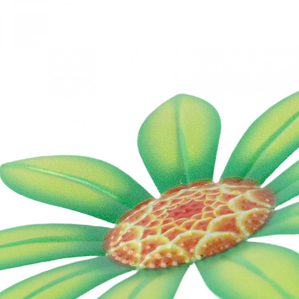 Eye Catching Metal Flower Hanging Ornament for Home and Garden 3D Appearance