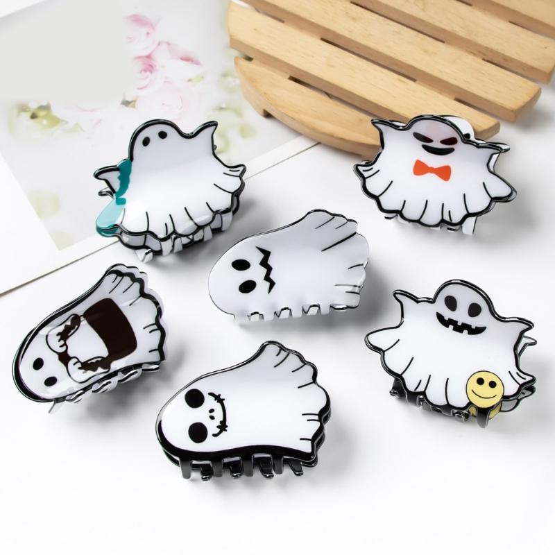 Delicate Ghosty Shape Hair Claw for Woman Girls Hair Clip for Long Hair Nonslip Hair Clip Delicate Travel Hair Clip