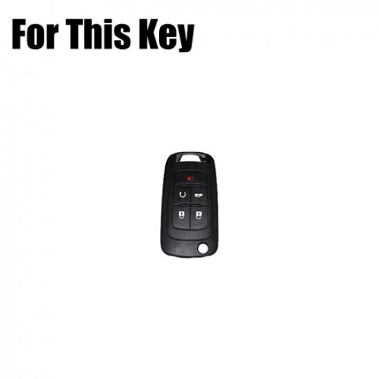 Zinc Alloy Leather Car Key Case Cover For Chevrolet Camaro Cruze Equinox Sonic