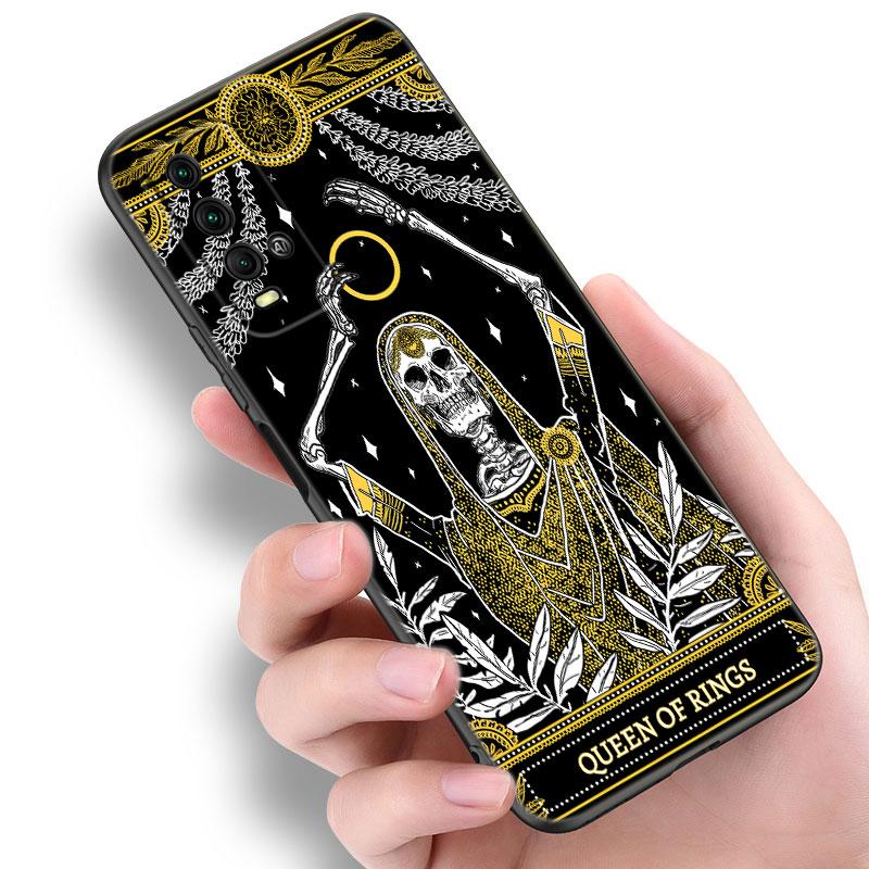 Etui na telefon Tarot Witches Moon Dla Xiaomi Redmi Note 5 6 9T K20 K40 K50 Pro 7A 8A 9A 9C 9i 10A 10C A1 S2 Miękkie TPU Czarne Etui