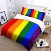 Rainbow-colored Vertical Stripes. Bedding Sets Duvet Cover Sets Duvet Covers Pillowcases(1 * Duvet Cover 2 * Pillowcases Without Duvet Insert)