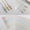 5pcs Fashion Statement Adjustable Gold O Chain Necklace for Women Comfortable Beading Accessory Jewelry Making Chain