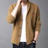 Knit Mink Cardigan Men Autumn and Winter New Middle-aged Men Leisure Thick Sweater Mink Coat Men