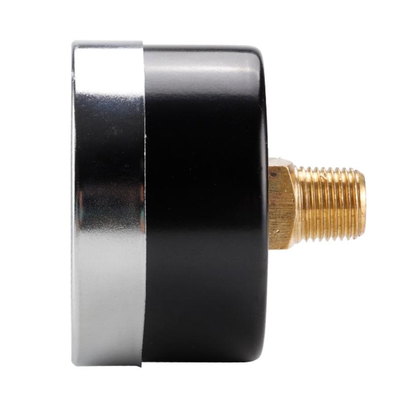 Upgraded Pressure Gauge 1/8" Thread Pressure Gauge Mini Pressure Gauge Steel for Shell & Brass Thread Shatter-proof Gaug